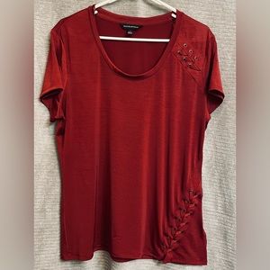 Rock and Republic rayon short sleeve shirt